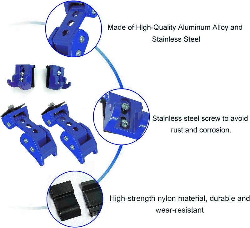 Brangstak Stainless Steel Latch Hood Capture Kit for 2007-2018 Jeep Wrangler JK JKU and 2018-2022 Jeep Wrangler JLJLU Gladiator 2-Door and 4-Door (Blue) - Image 4
